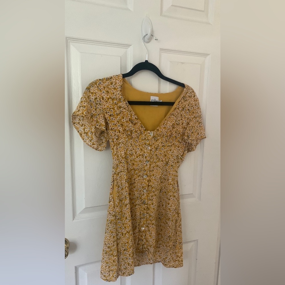 Yellow floral princess Polly dress